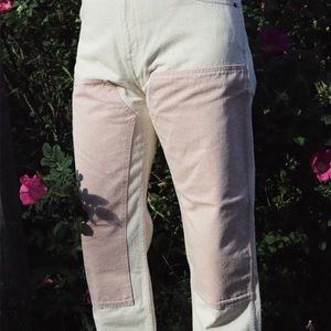 Rudy Jude color block jeans in peach size 2 never worn